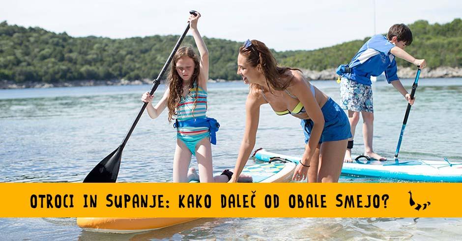 Otroci in supanje - kako dalec od obale smejo