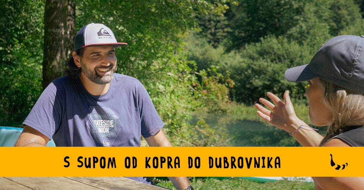 S supom od Kopra do Dubrovnika: izkušnje in avanture Miloša Baniča na 621 km dolgi poti - Bananaway