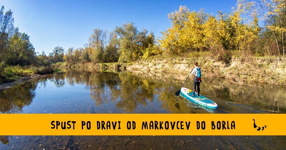 SUPopis: spust in supanje po Dravi od Markovcev do Borla - Bananaway