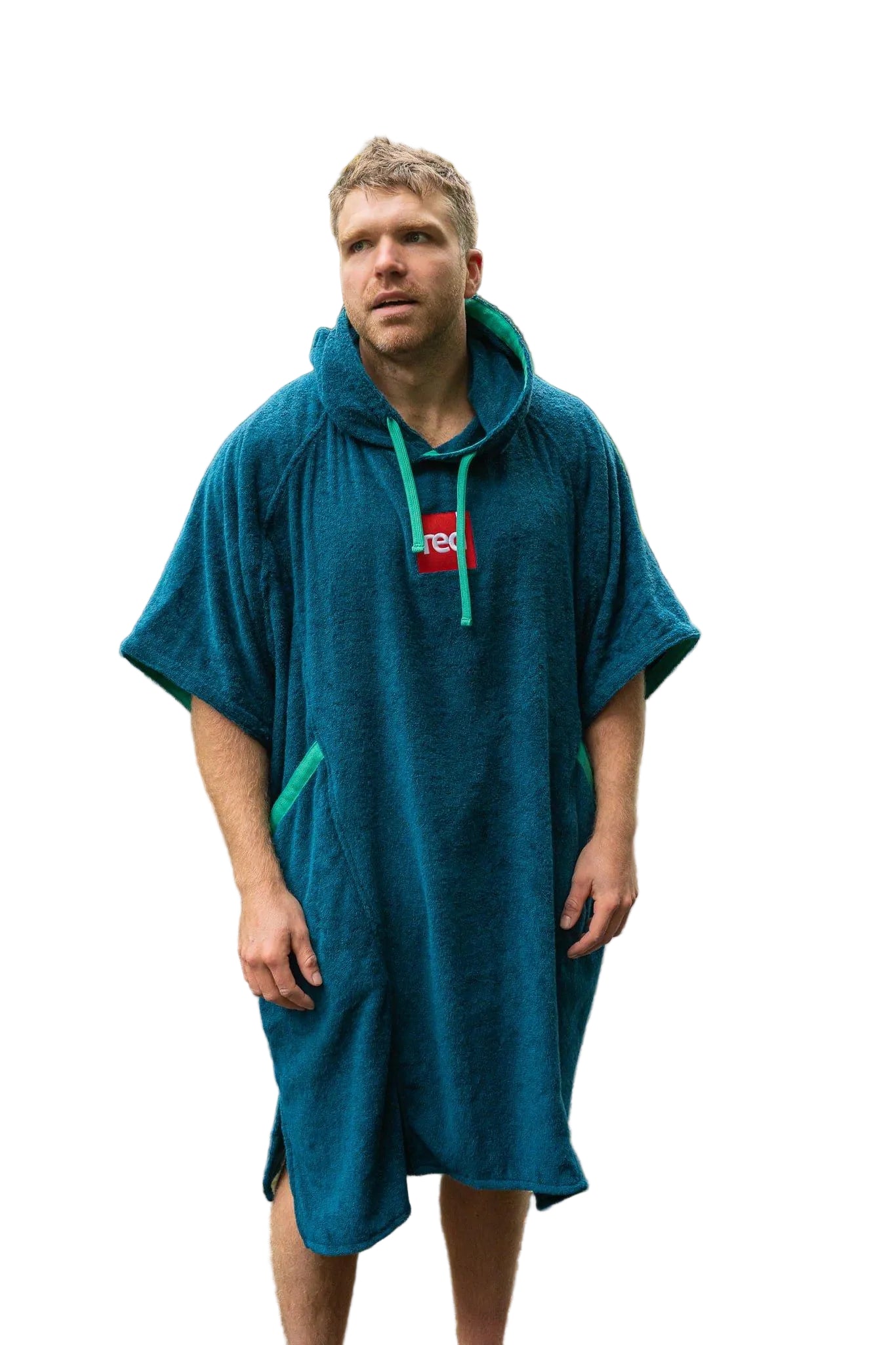Red Original poncho bombaž, moder | Bananaway