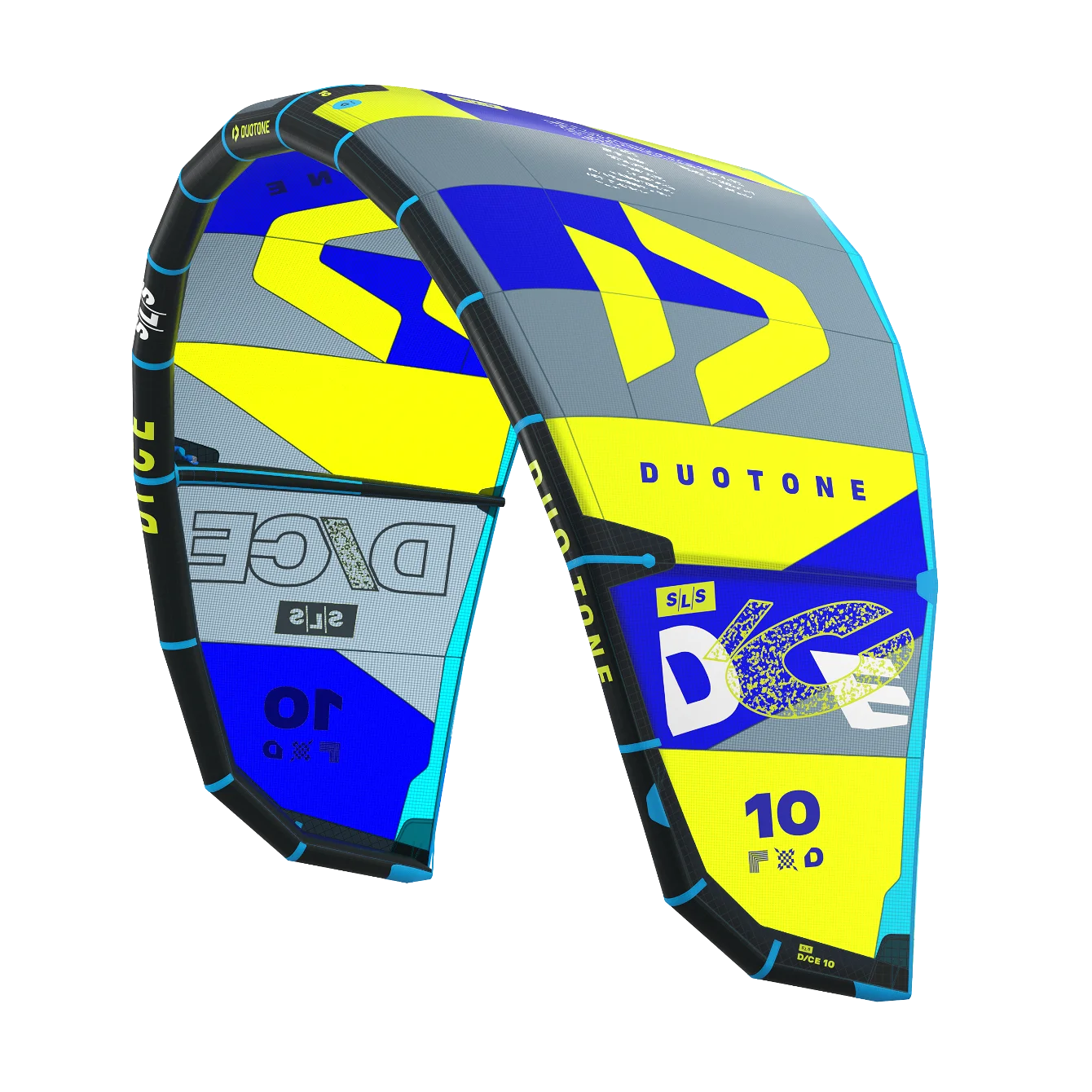 Kite Duotone Dice SLS Lime Dark Grey