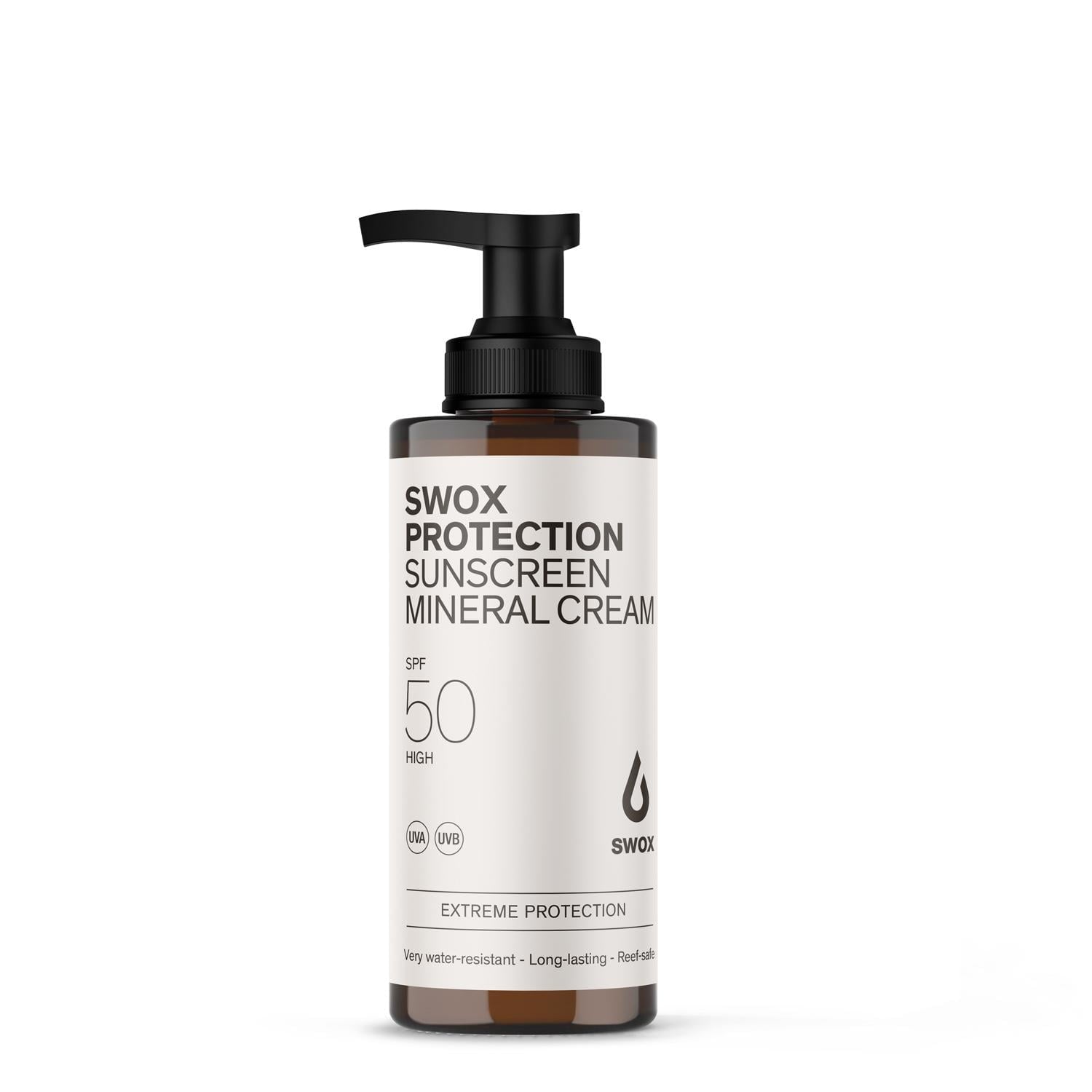 Mineralna krema za sončenje Swox ZF50 150 ml, 100% naravna organska in hipoalergena