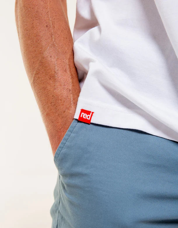 Majica Red Original Estuary bela logo