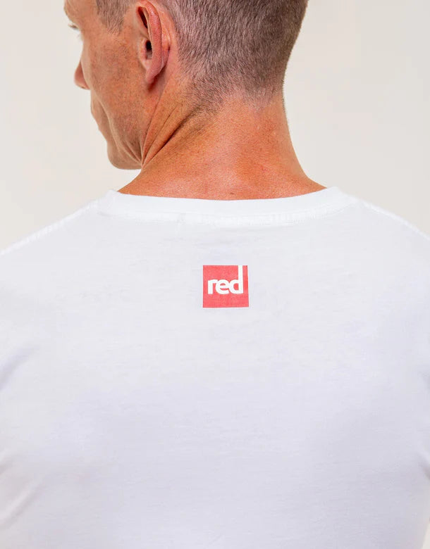 Majica Red Original Estuary bela zadaj