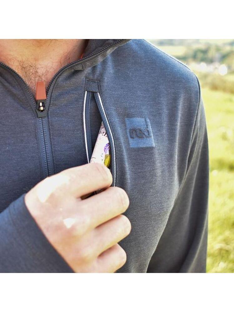 športni pulover z žepom na prsih