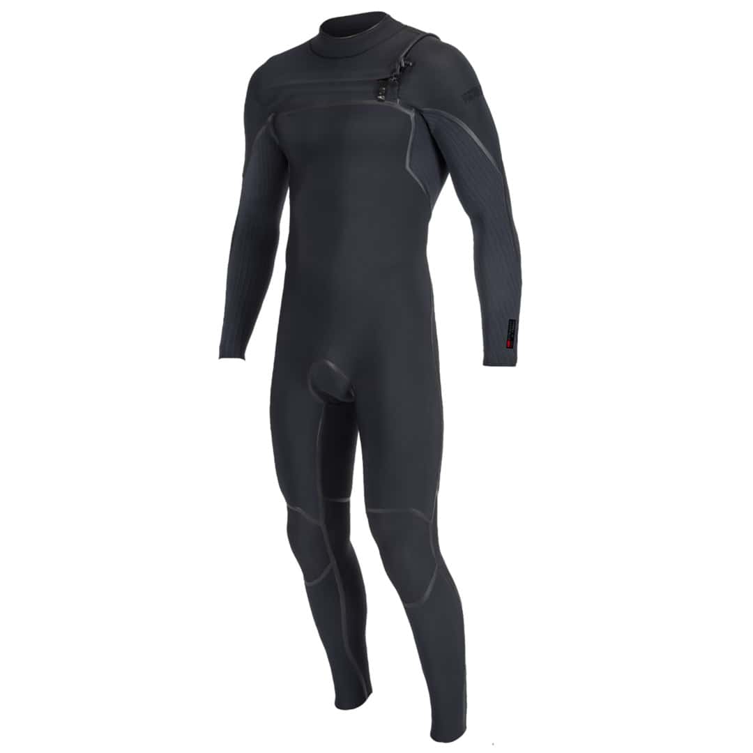 moški neopren O'Neill Hyperfreak Fire 4/3mm moški front zip neopren, črna