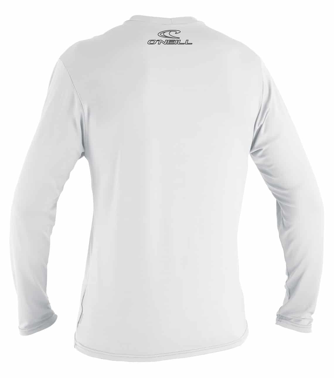 Otroška UV majica z dolgimi rokavi O'Neill Basic Skins L:S, široka, bela zadaj