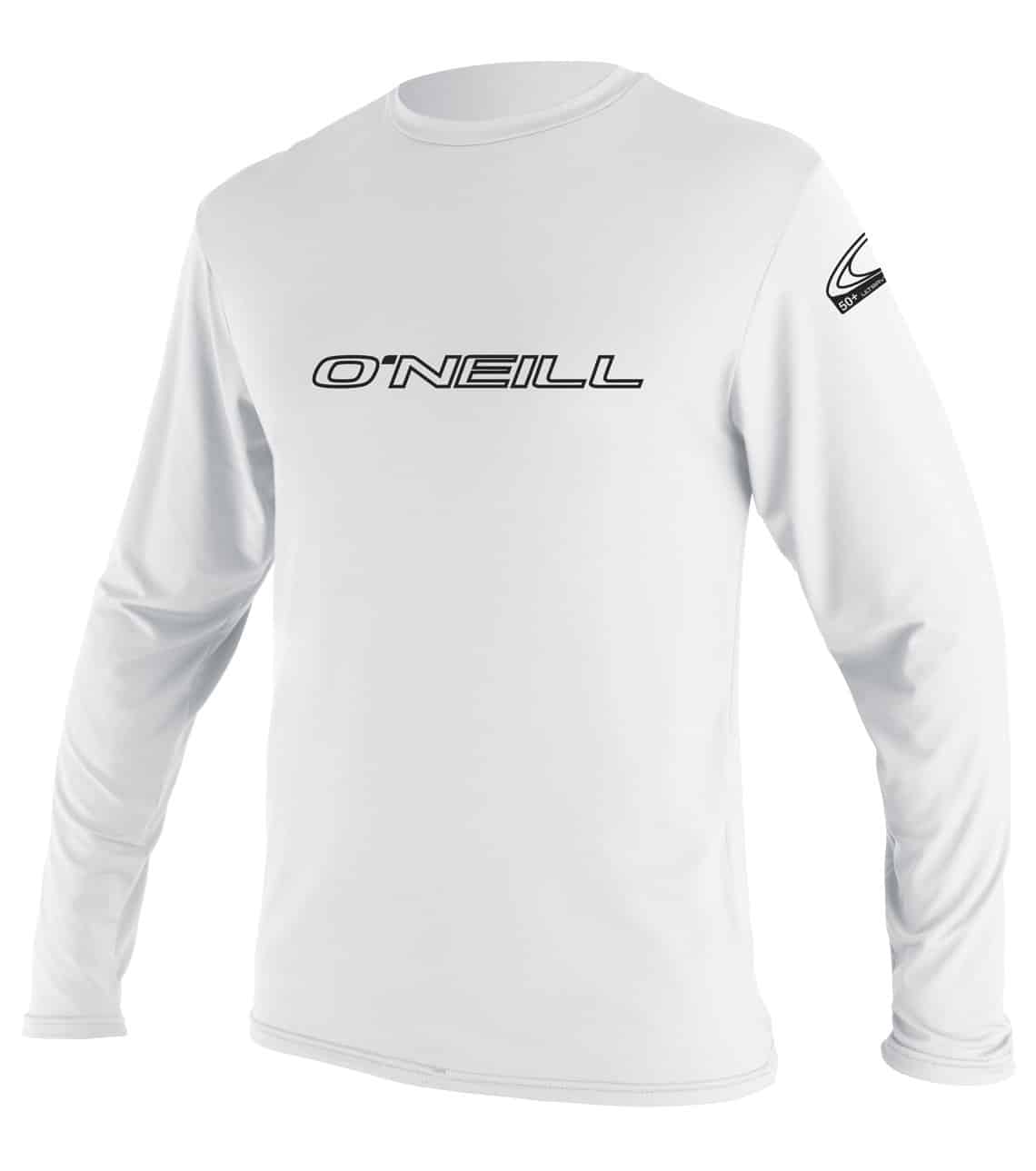 Otroška UV majica z dolgimi rokavi O'Neill Basic Skins L:S, široka, bela