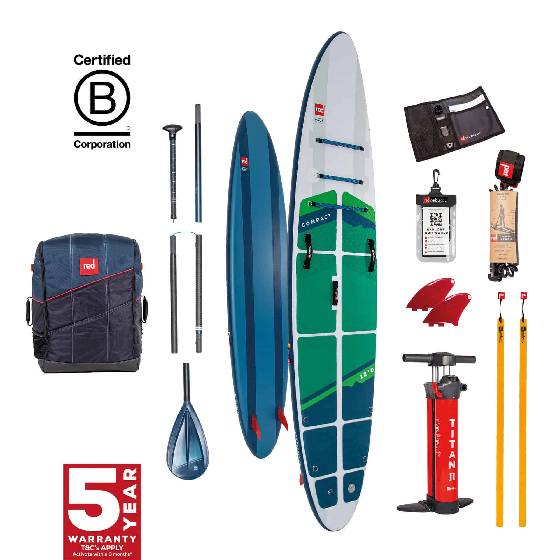 Sup Red Paddle Co Compact 12 paket