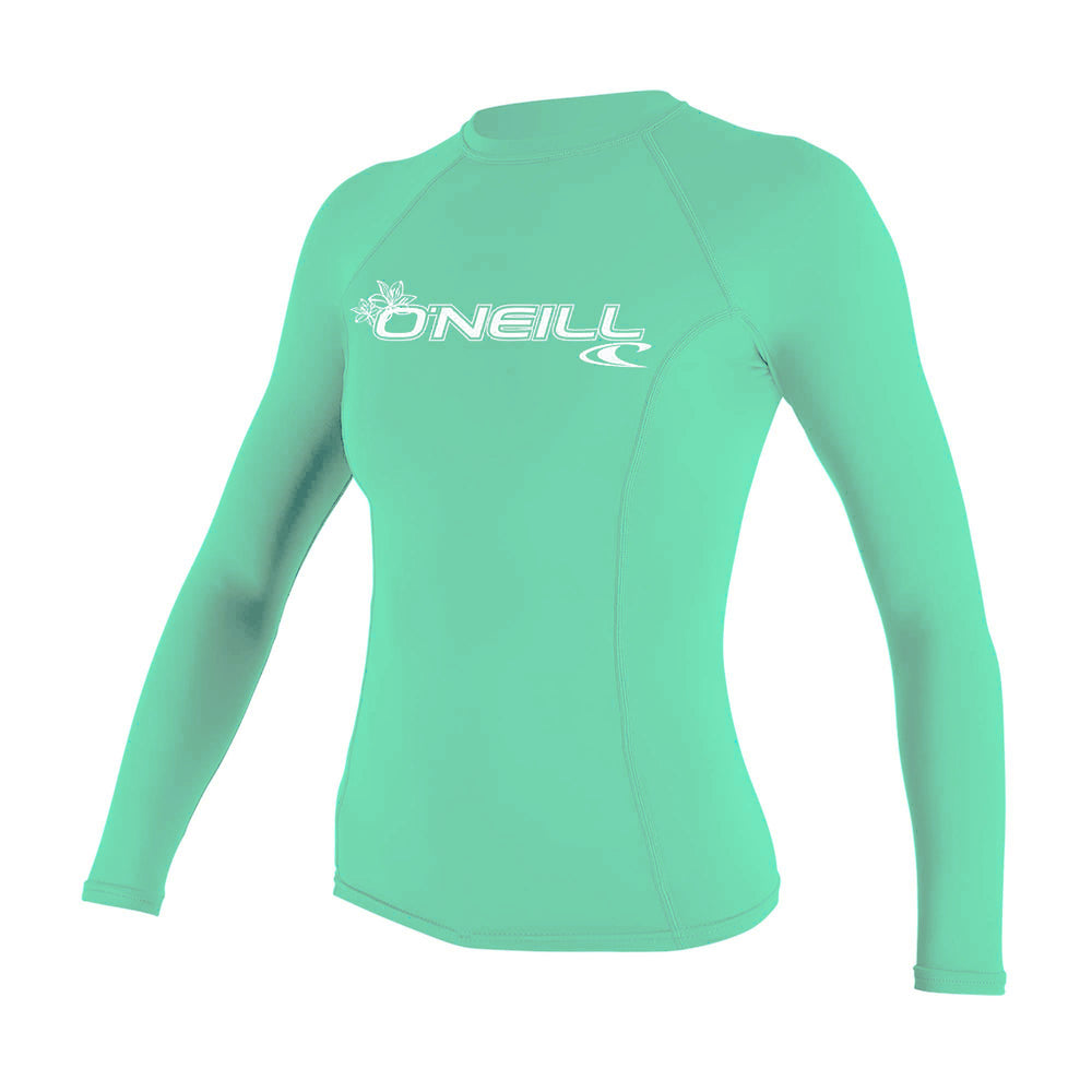 Lycra z dolgimi rokavi O'Neill Basic Skins L/S, oprijeta, zelena, ženska