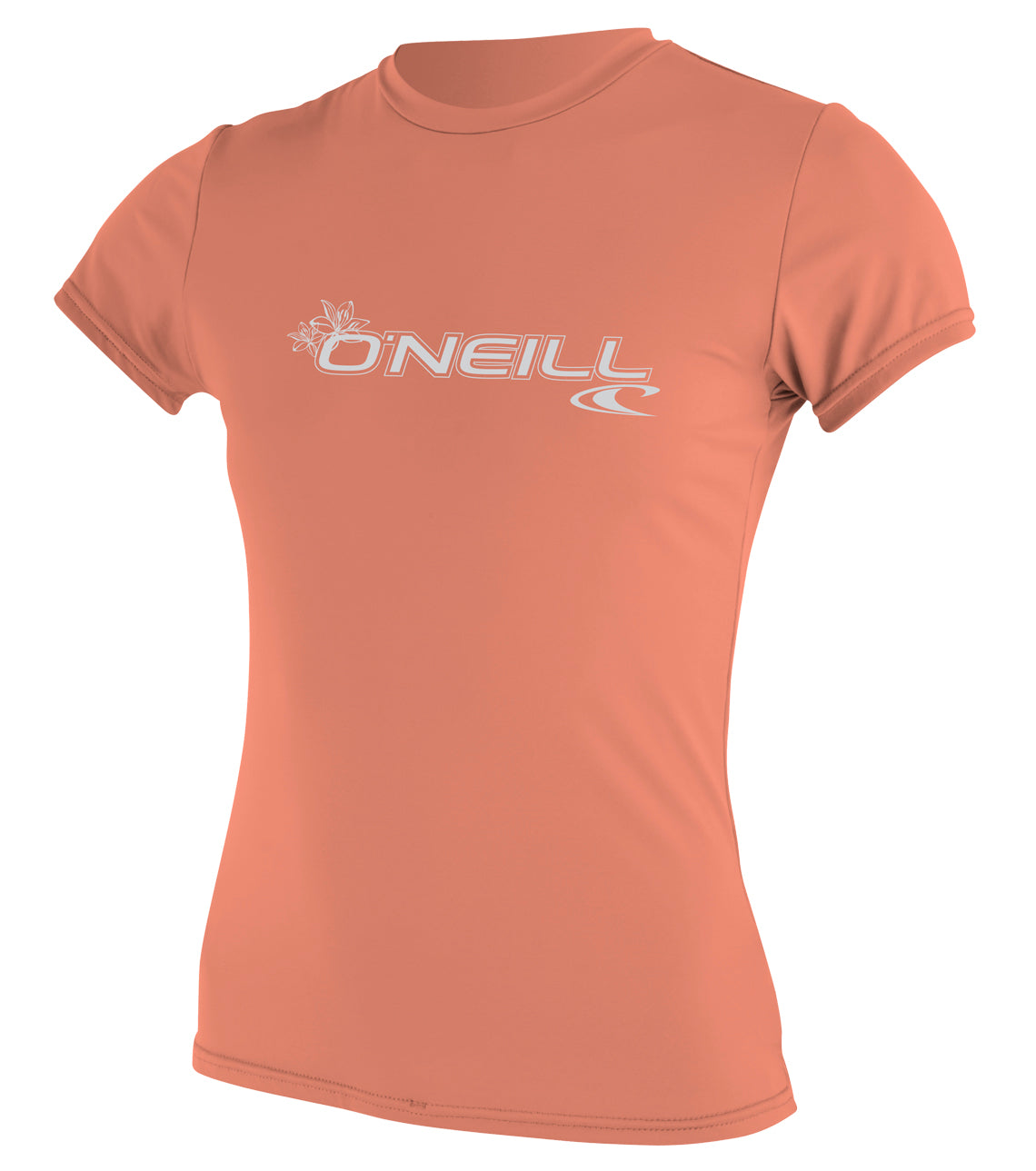 UV majica O'Neill Basic Skins S/S, široka, oranžna, ženska