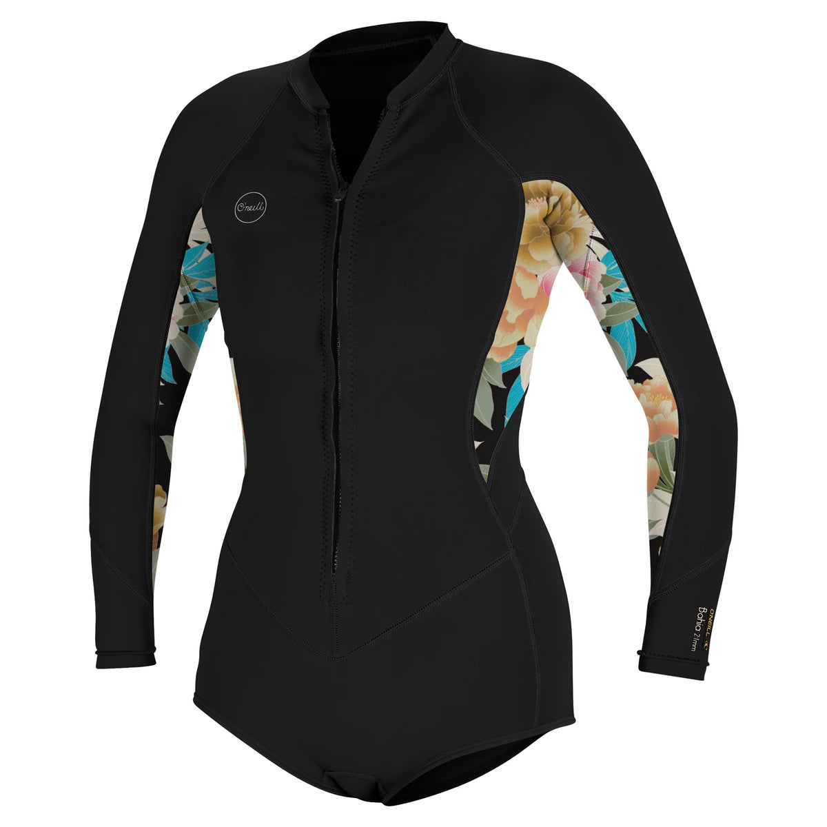 Ženski kratek neopren z dolgimi rokavi O'Neill Bahia 2/1mm Front zip