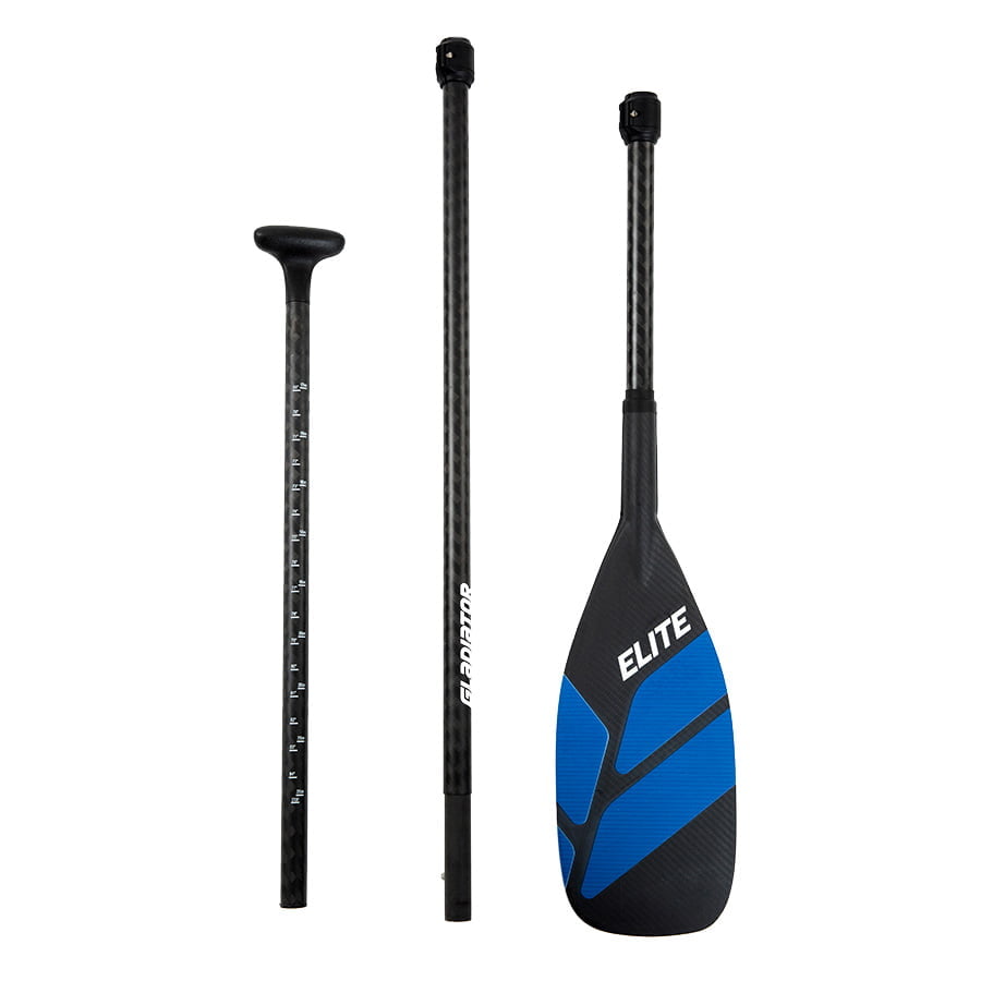 Karbonsko veslo za sup Gladiator Elite, carbon, 3 delno