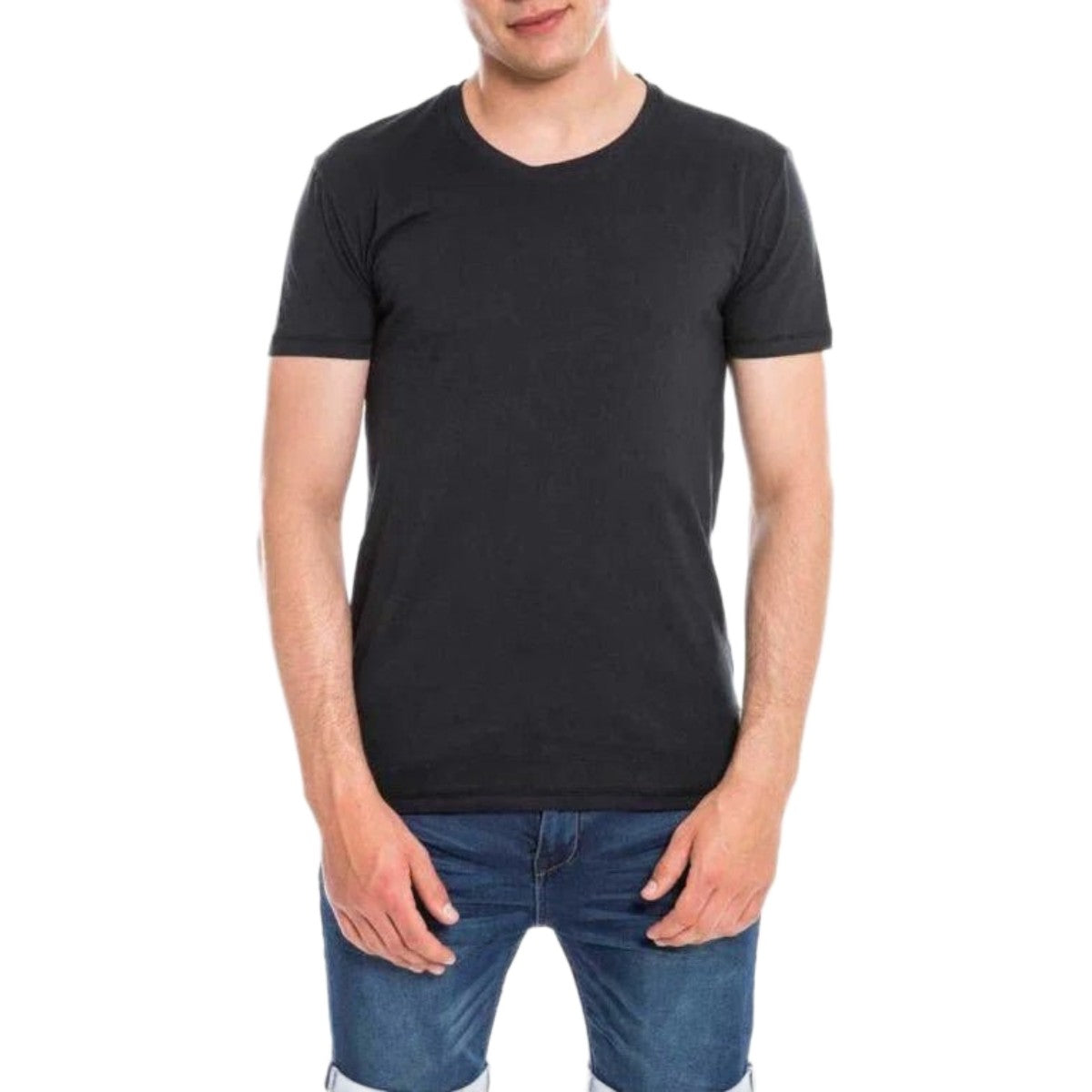 Majica Waxx, črna na moškem