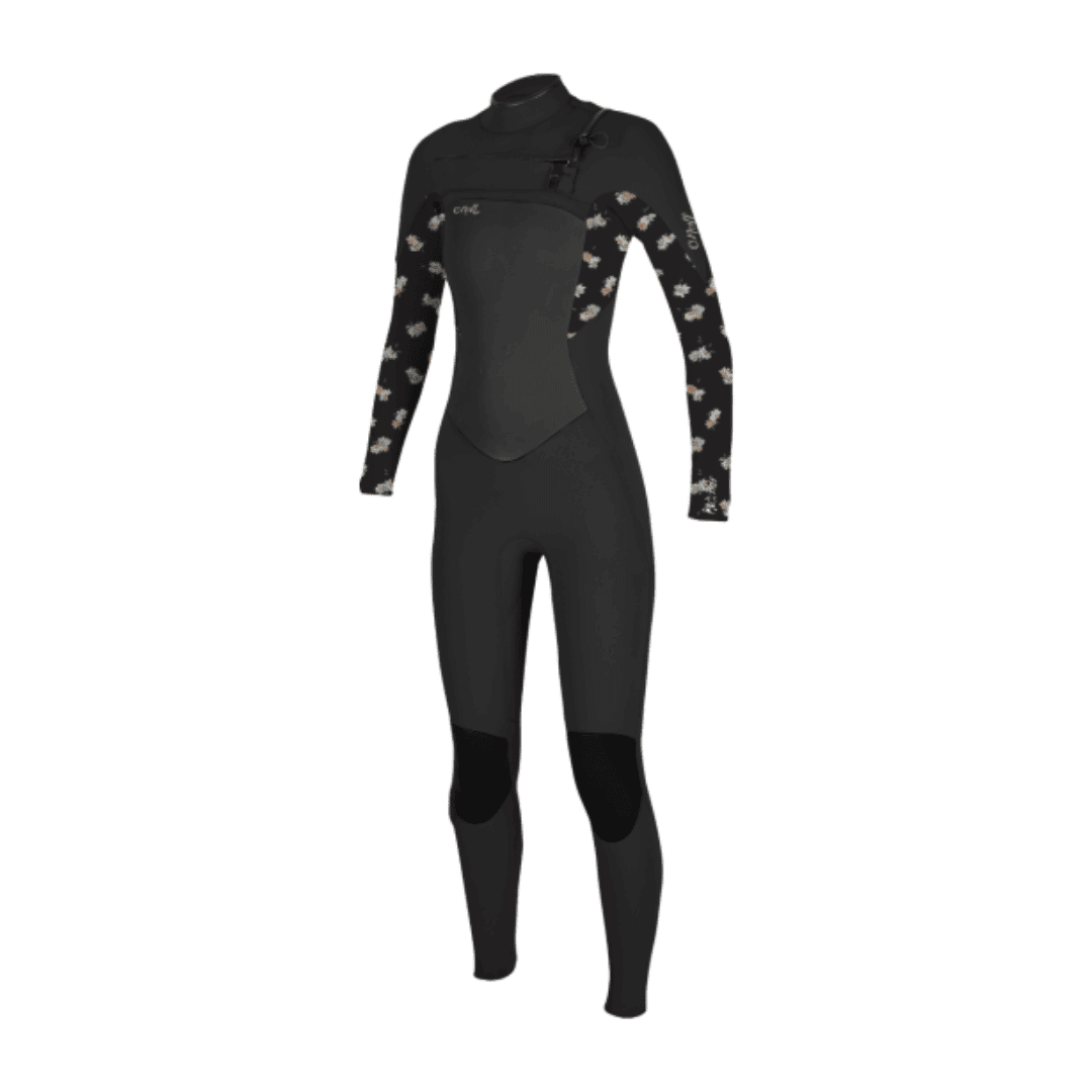 O'Neill Epic ženski neopren 5/4 Chest Zip, črna Black/CindyDaisy