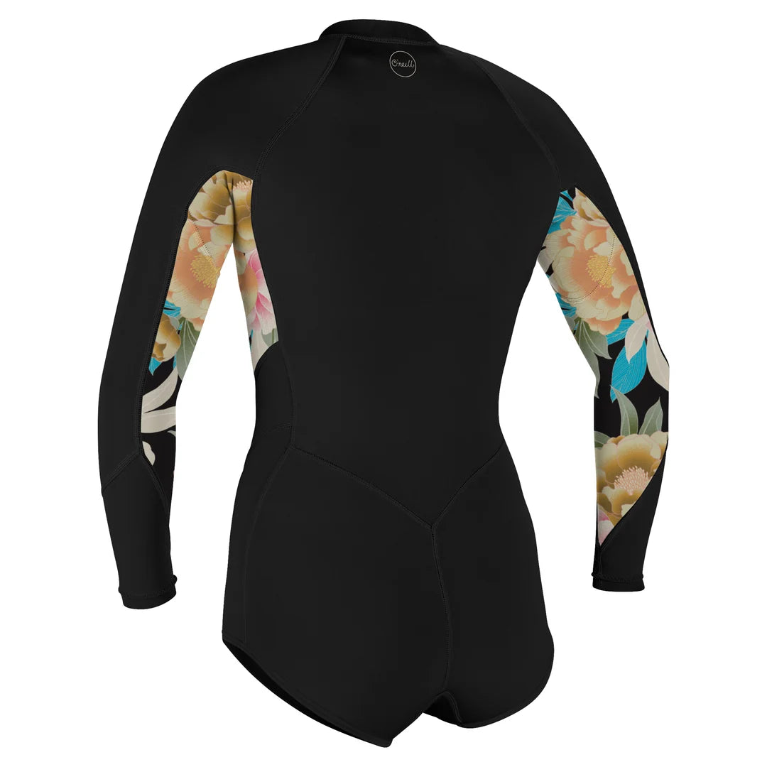 Ženski kratek neopren z dolgimi rokavi O'Neill Bahia 2/1mm Front zip